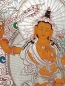 Preview: Buddha Mandala in Silberfarben